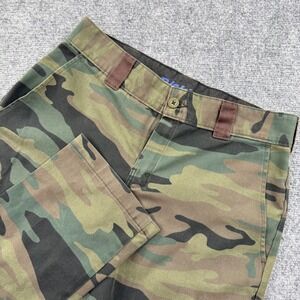 Dickies Cargo Pants 32x32 Green Camo Flex WP154CBT Regular Fit Mens